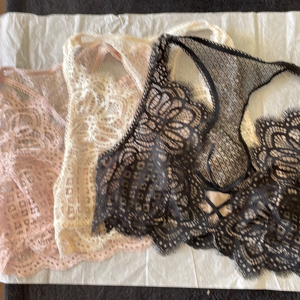 3 Dream angels Victoria’s Secret bralettes size M